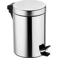 TRETEIMER Paul 5 L  - Edelstahlfarben/Schwarz, Basics, Kunststoff/Metall (20,5/27,5/0cm) - Sadena