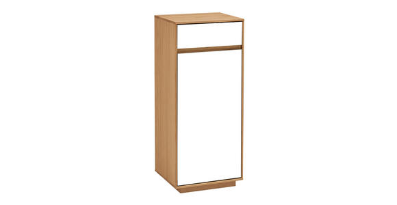 KOMMODE 44/103/37 cm - Eiche Bianco/Weiß, Design, Holz/Holzwerkstoff (44/103/37cm) - Novel