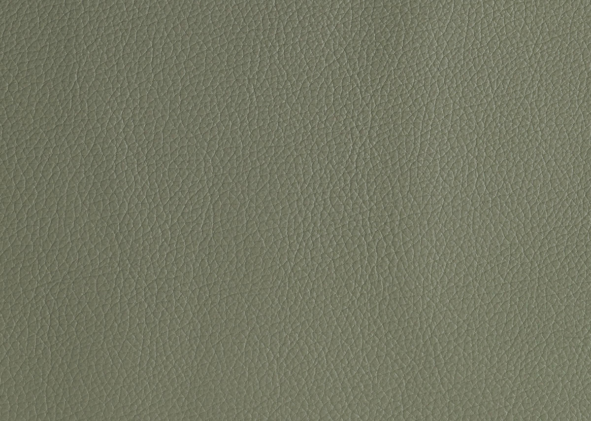 ECKSOFA in Echtleder Grün  - Alufarben/Grün, Design, Leder/Metall (239/271cm) - Cantus