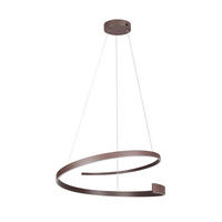 LED-HÄNGELEUCHTE 75/200 cm  - Braun, Design, Metall (75/200cm) - Cinque