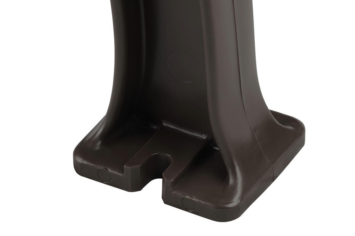 GARTENBANK 120/74/54 cm   - Hellbraun/Dunkelbraun, Basics, Kunststoff (120/74/54cm) - Modante