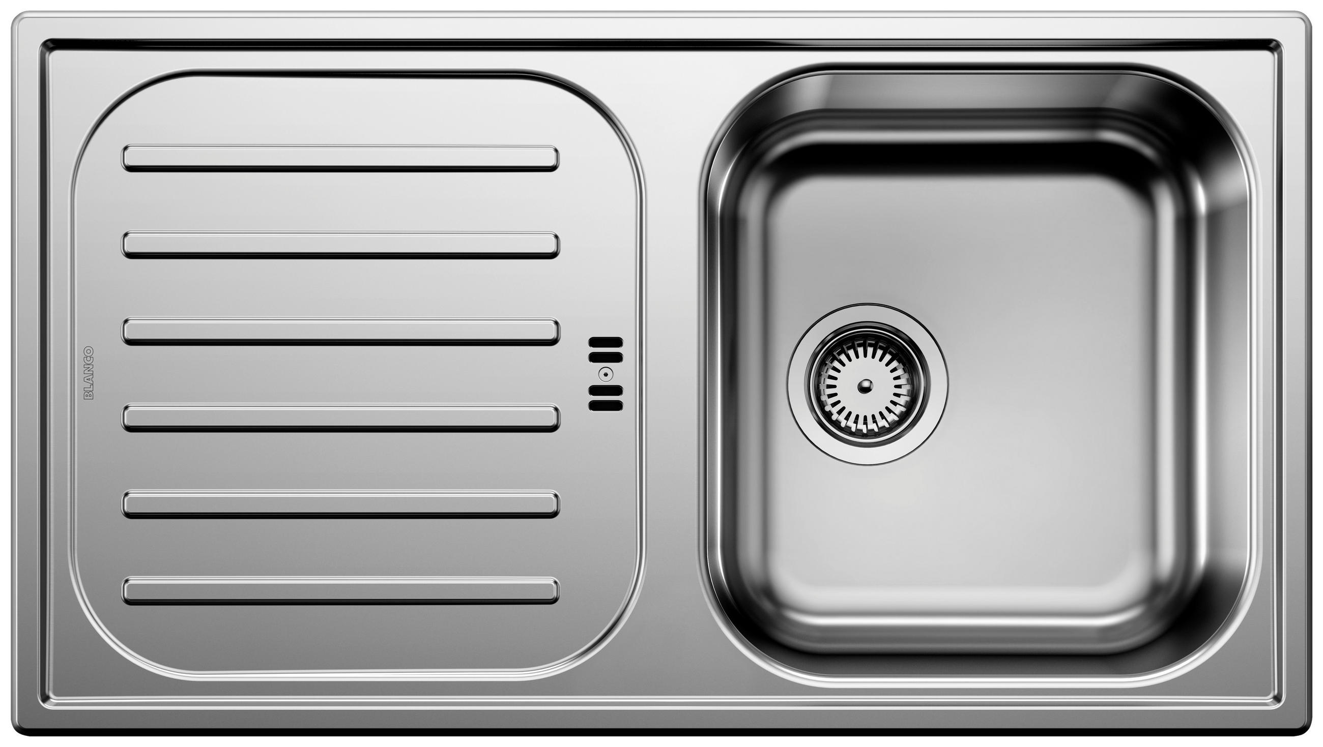 SPÜLE 521007  - Edelstahlfarben, Basics, Metall (86/16,5/48cm) - Blanco