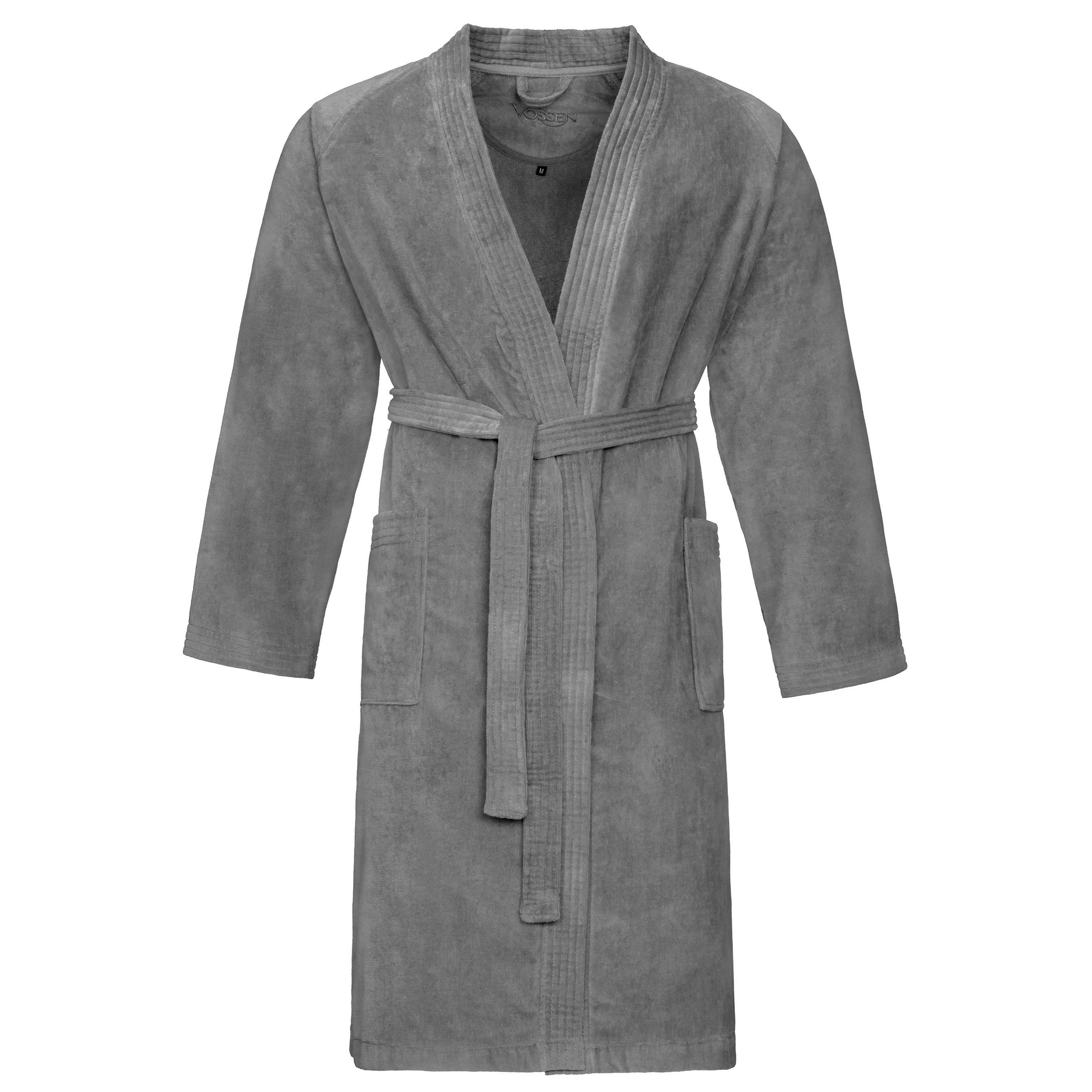 KOPALNI PLAŠČ  Dallas  siva  M  - siva, Basics, tekstil (Mnull) - Vossen