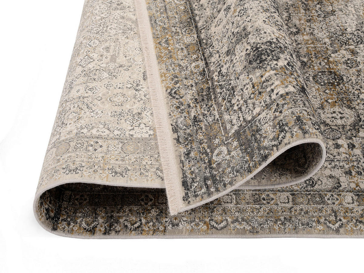 WEBTEPPICH 240/300 cm Toulon Grau, Goldfarben  - Goldfarben/Grau, LIFESTYLE, Textil (240/300cm) - Dieter Knoll