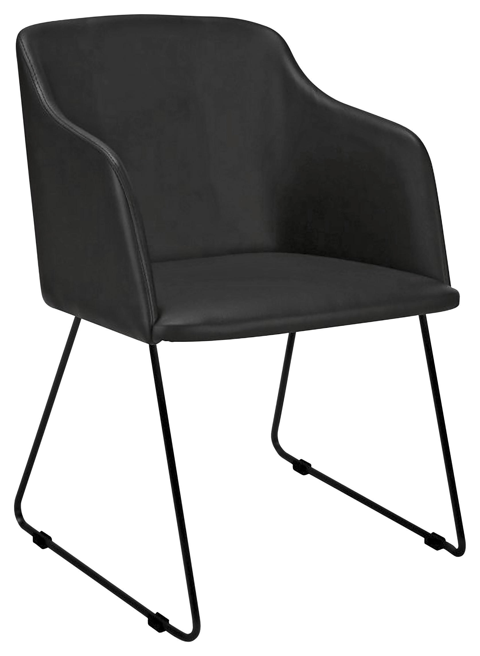 Armlehnstuhl in Schwarz