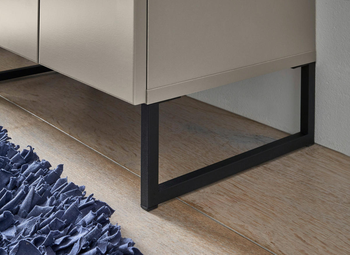 WASCHBECKENUNTERSCHRANK 80/60/35 cm  - Kaschmir/Eichefarben, KONVENTIONELL, Holzwerkstoff/Metall (80/60/35cm) - home24