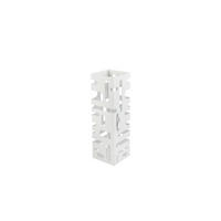SCHIRMSTÄNDER Metall Weiß  - Weiß, MODERN, Metall (15,5/49/15,5cm) - Milino
