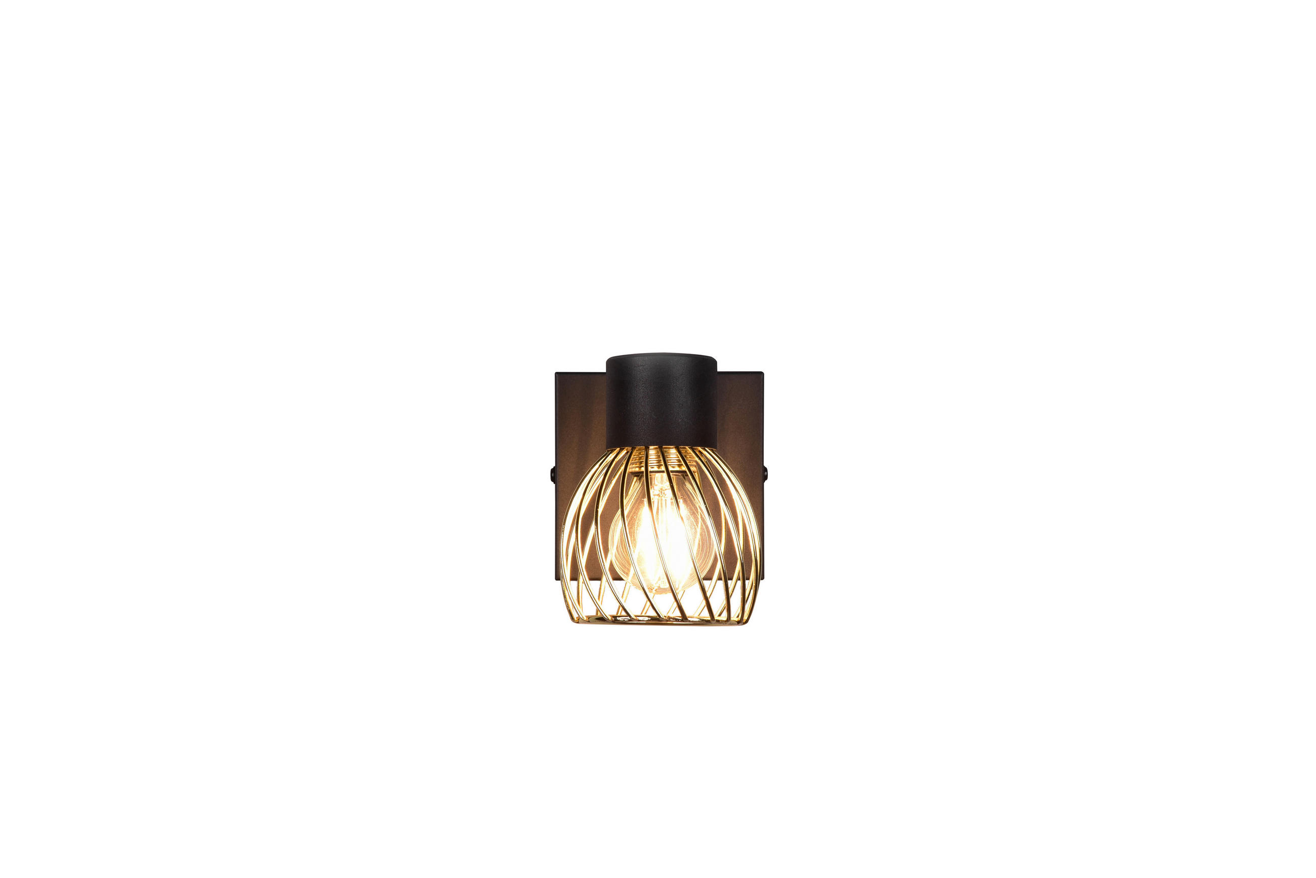 STRAHLER ARDON 9/16 cm   - Goldfarben/Schwarz, MODERN, Metall (9/16cm)