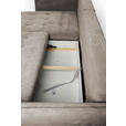 ECKSOFA Taupe Chenille  - Taupe/Schwarz, MODERN, Textil/Metall (200/285cm) - Carryhome