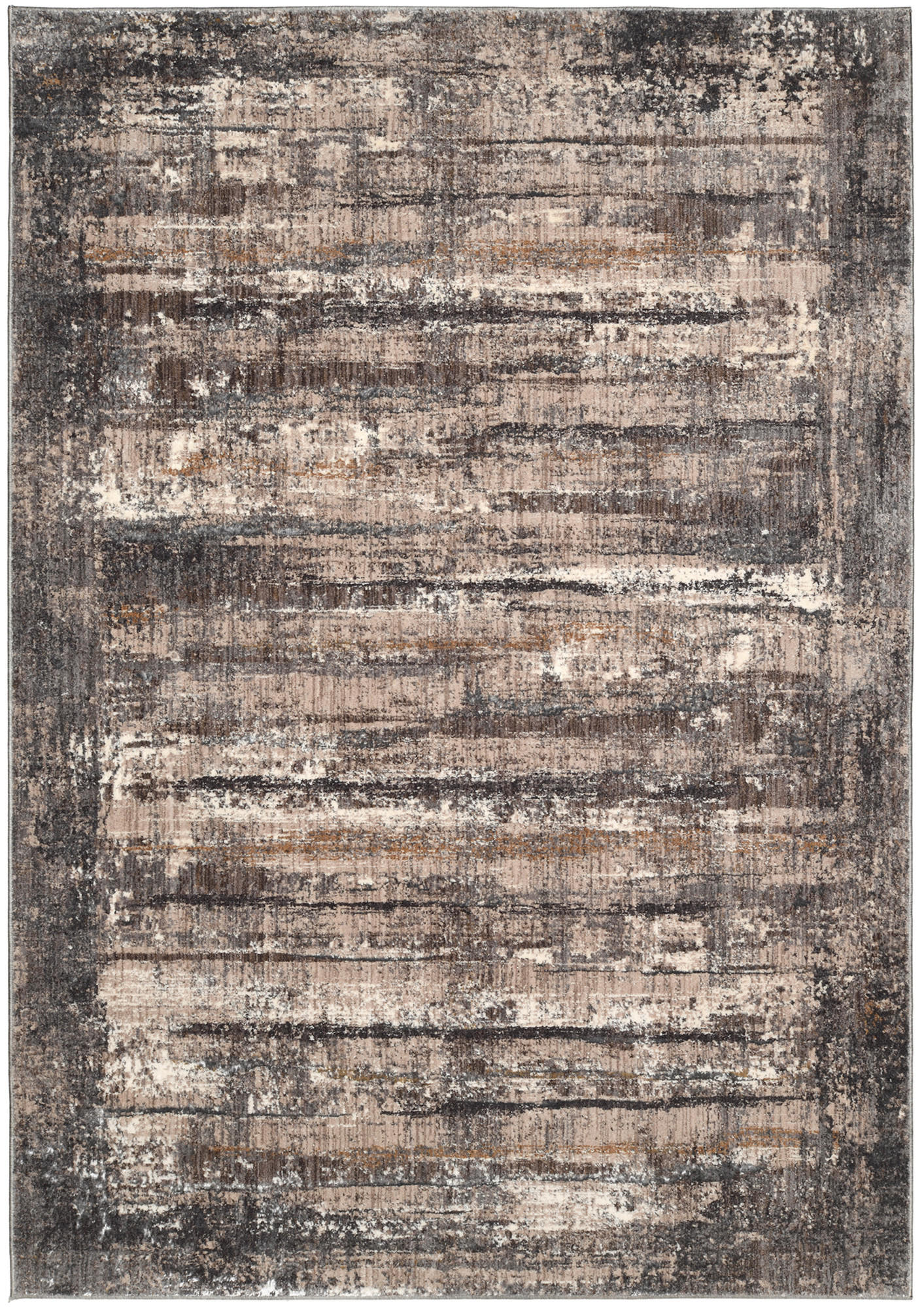 WEBTEPPICH 155/230 cm Nimara Grau, Dunkelgrau, Beige  - Dunkelgrau/Beige, Design, Textil (155/230cm) - Novel