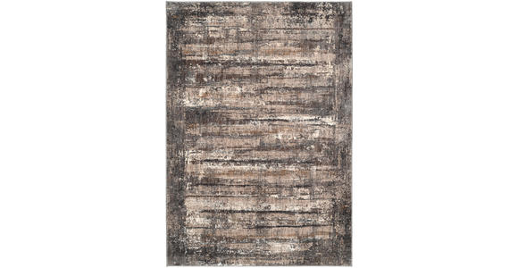 WEBTEPPICH 155/230 cm Nimara Grau, Dunkelgrau, Beige  - Dunkelgrau/Beige, Design, Textil (155/230cm) - Novel