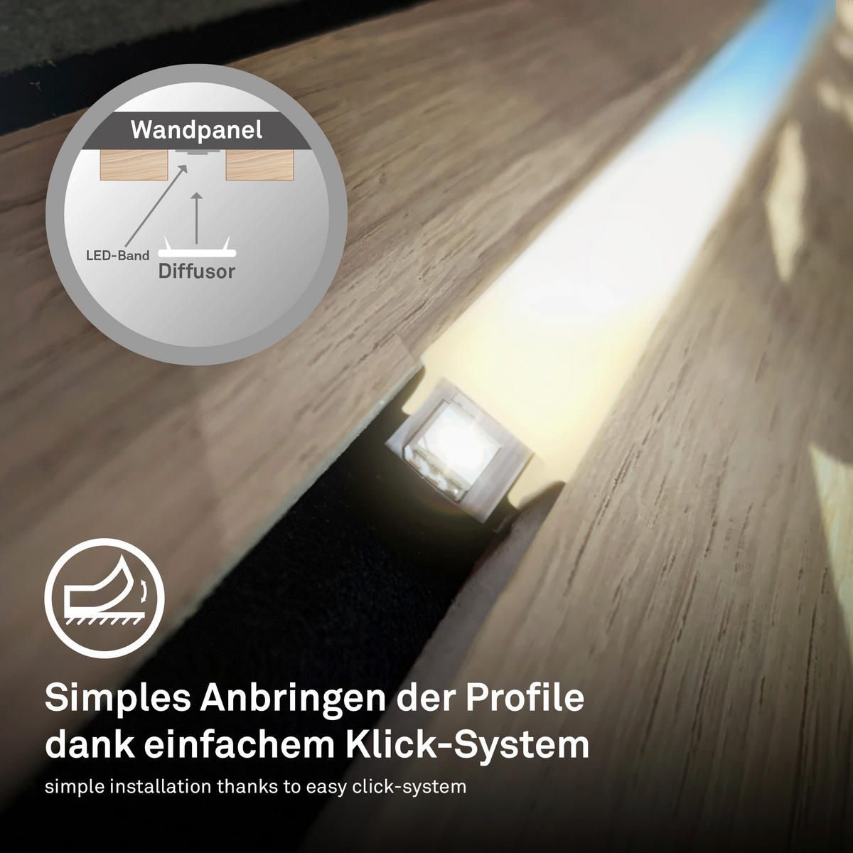 LED-TRAK  Pimp Your Panel Erweiterung /max 1300 lm (500 lm/m) lm/2700-6500 K// - bela, Basics, umetna masa (260cm)