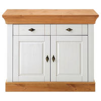KOMMODE  in 108/85/45 cm  - Laugenfarbig/Weiß, ROMANTIK / LANDHAUS, Holz/Metall (108/85/45cm) - Boxxx