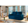 SCHLAFSOFA in Plüsch Blau  - Blau/Schwarz, Design, Kunststoff/Textil (150/90/90cm) - MID.YOU