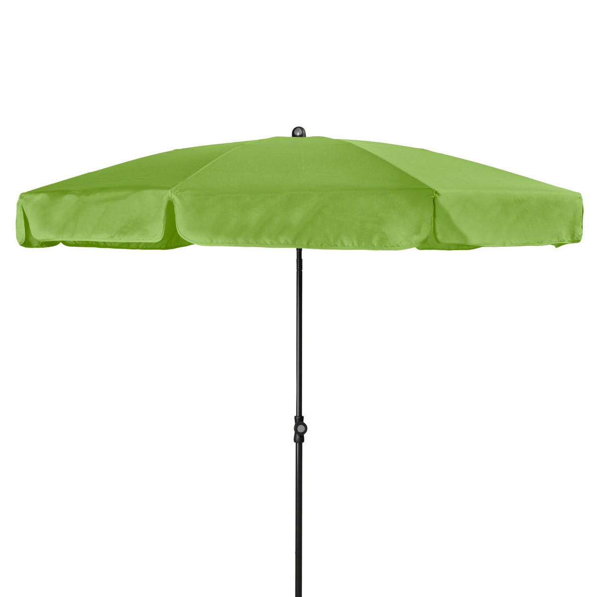 SLUNEČNÍK 200 cm - světle zelená/antracitová, Basics, kov/textil (200cm) - Ambia Garden