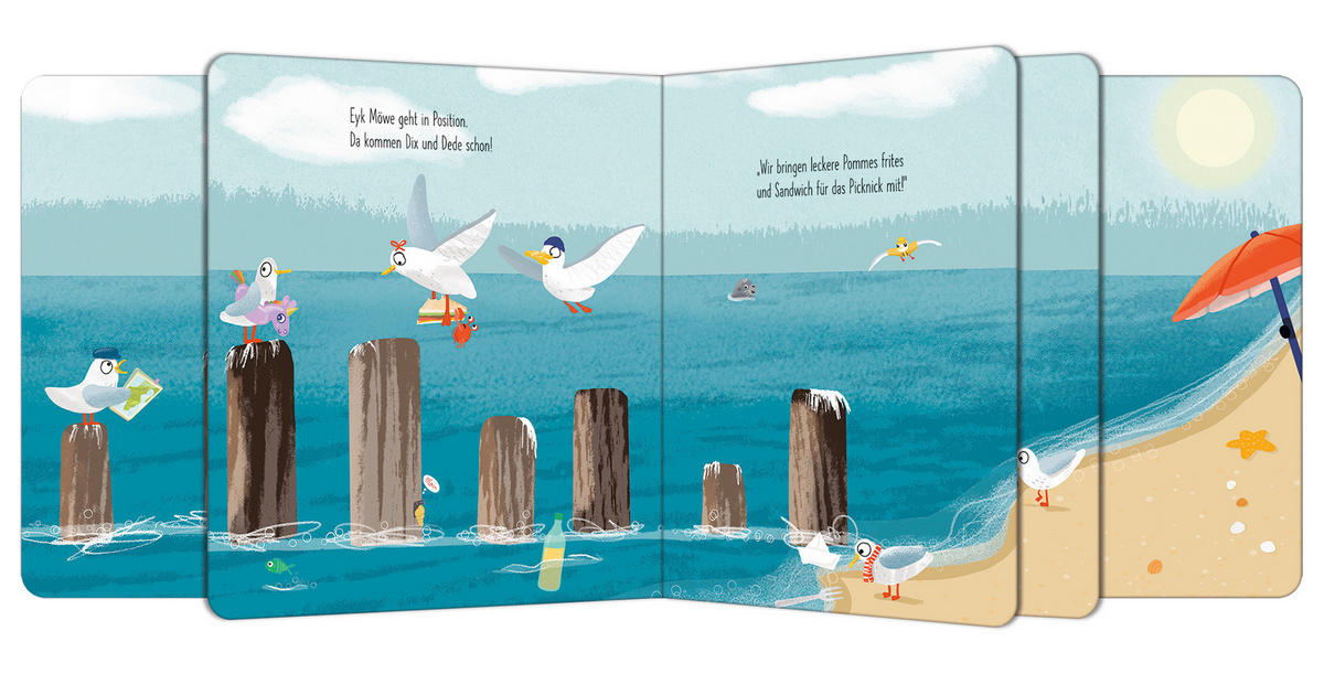 BUCH 7 Möwen fliegen los!  - Multicolor, Basics, Papier (21,5/17,5/1,6cm)