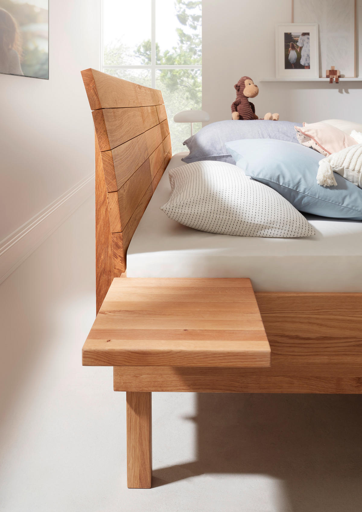 NACHTSCHRANK 45/9/33 cm Wildeiche massiv  - Wildeiche, Design, Holz (45/9/33cm) - Linea Natura