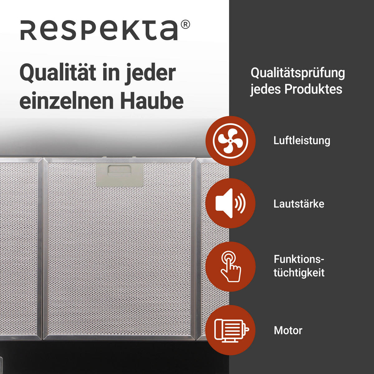 DUNSTABZUGSHAUBE CH22055-90S  - Schwarz, Basics, Metall (90/58-96/47,5cm) - Respekta