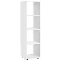 REGAL Weiß  - Schwarz/Weiß, KONVENTIONELL, Holzwerkstoff/Kunststoff (37/141/33cm) - MID.YOU