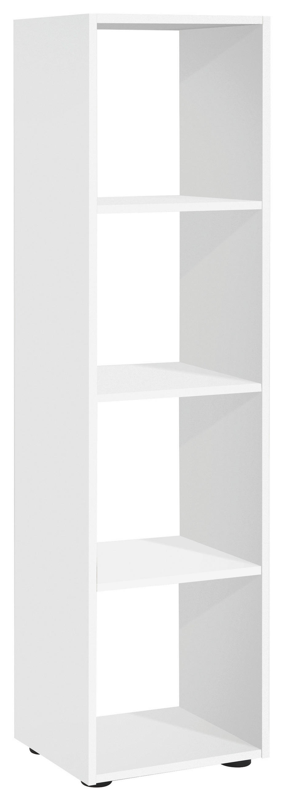 REGAL Weiß  - Schwarz/Weiß, KONVENTIONELL, Holzwerkstoff/Kunststoff (37/141/33cm) - MID.YOU