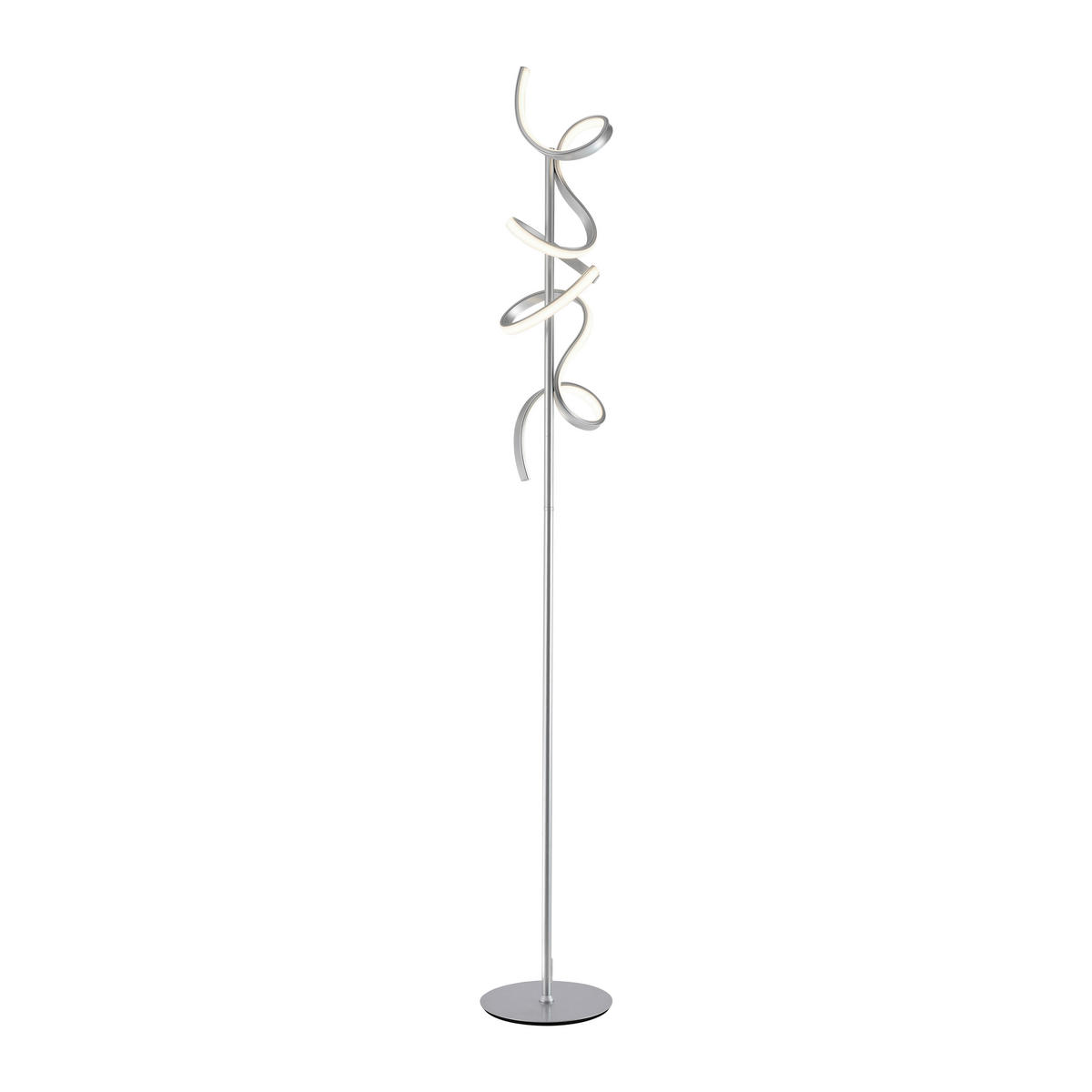 LED ÁLLÓLÁMPA - ezüst, Design, fém (22/22/156cm)