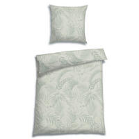 BETTWÄSCHE 2-teilig Seersucker 135/200 cm  - Salbeigrün, Basics, Textil (135/200cm) - Florella