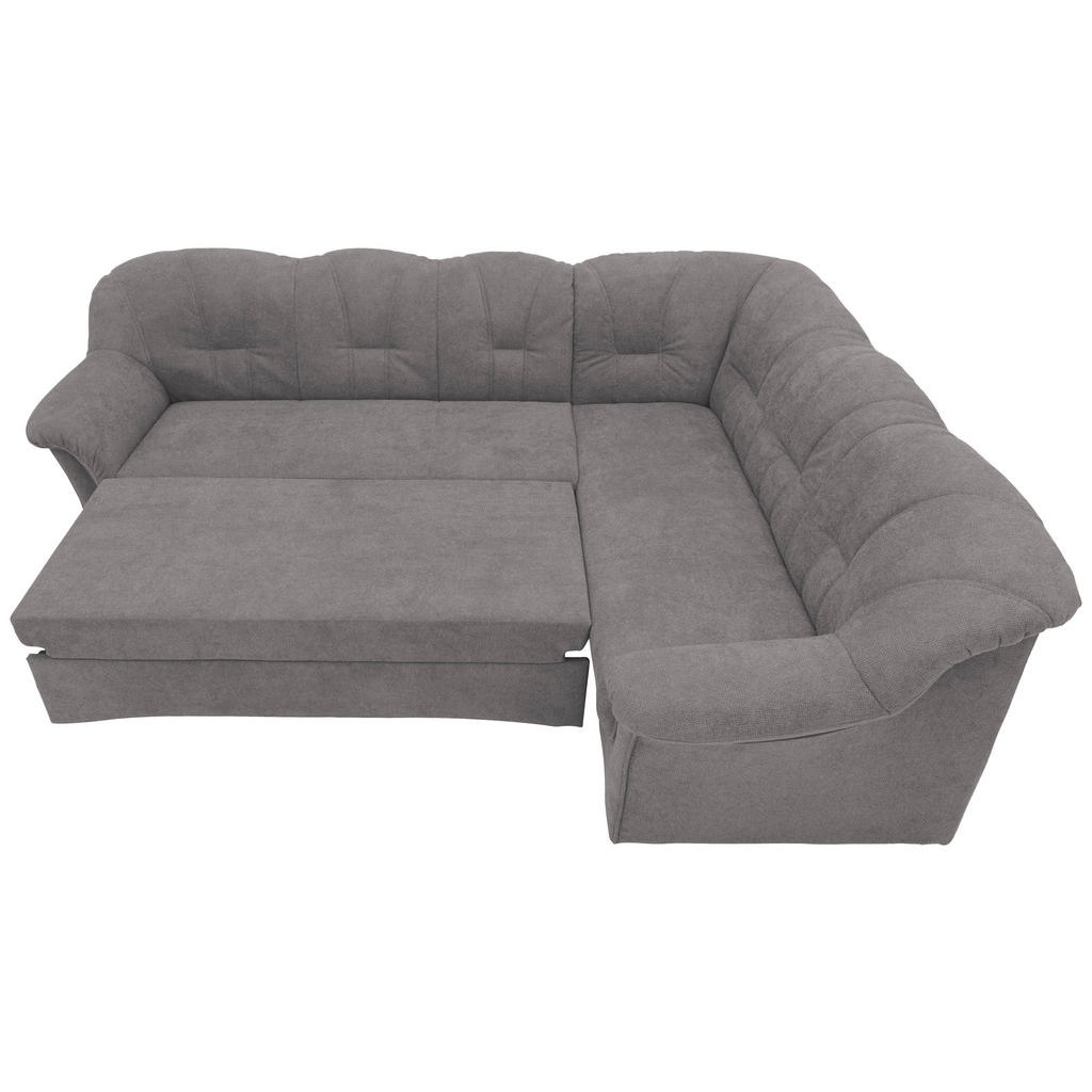 Thumbnail - Mid.you Eckschlafsofa, Dunkelgrau, Textil, Uni, 5-Sitzer, 243x192 cm, Made in EU, FSC Mix, Schlafen auf Sitzhöhe, Rücken...