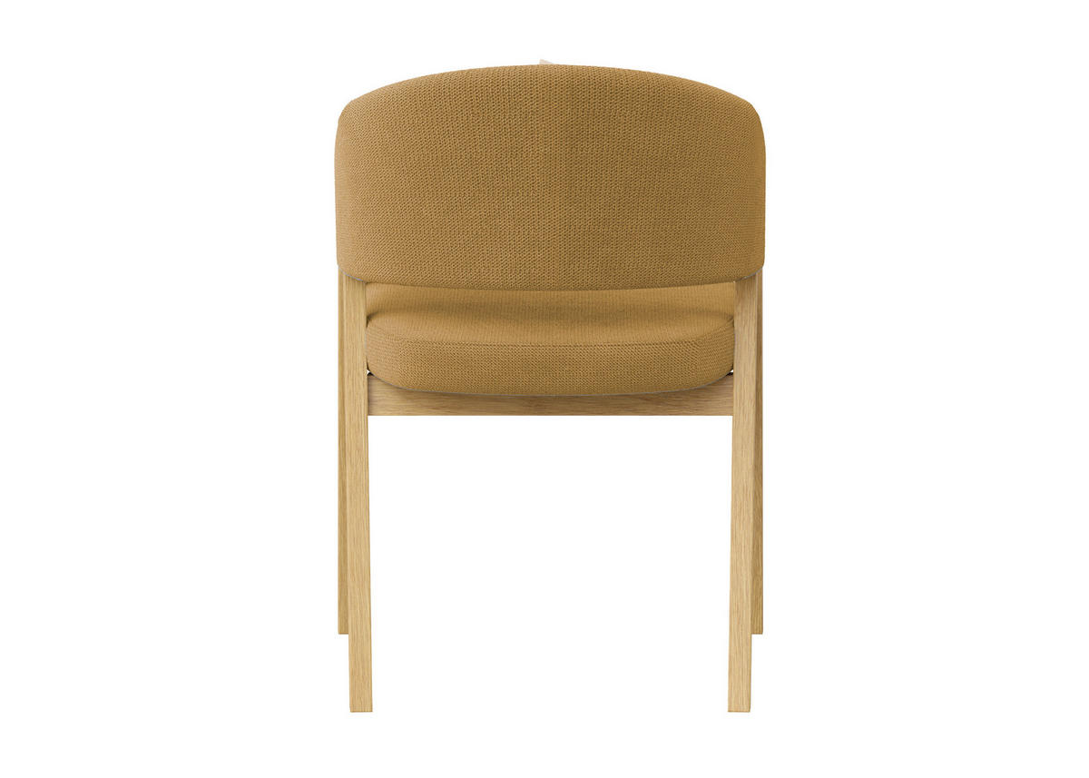 ARMLEHNSTUHL  Stoffauswahl Mikrofaser  Eichefarben, Currygelb  - Currygelb/Eichefarben, KONVENTIONELL, Holz/Textil (59/96/60cm) - Carryhome