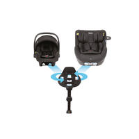 KINDERSITZ-SET Snug Turn Bundle Midnight   - Schwarz, Basics, Kunststoff/Textil (66/43/58cm) - Graco