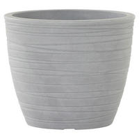 PFLANZENTOPF   - Grau, Basics, Kunststoff (43/36cm) - Siena Garden
