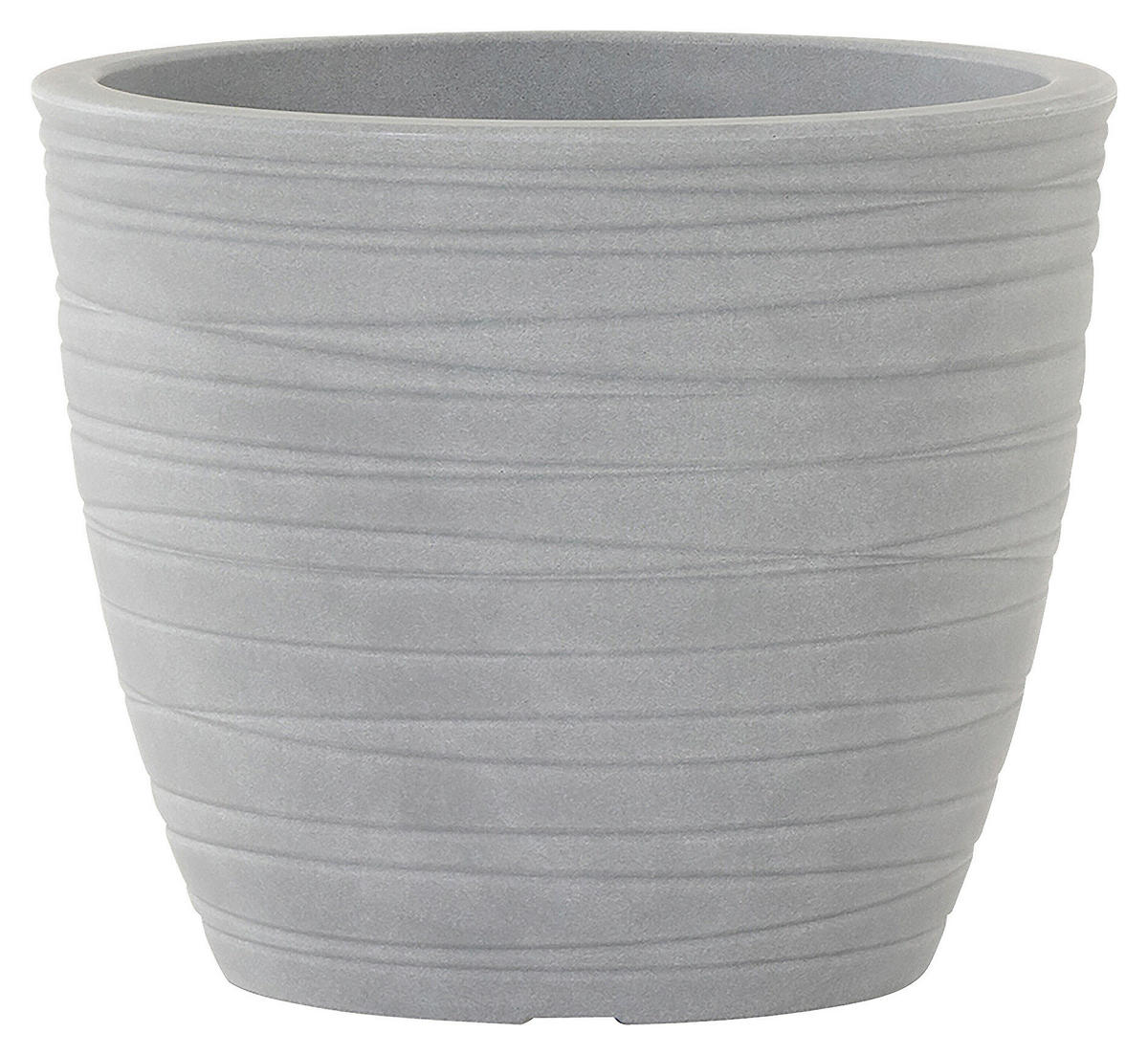 PFLANZENTOPF   - Grau, Basics, Kunststoff (43/36cm) - Siena Garden
