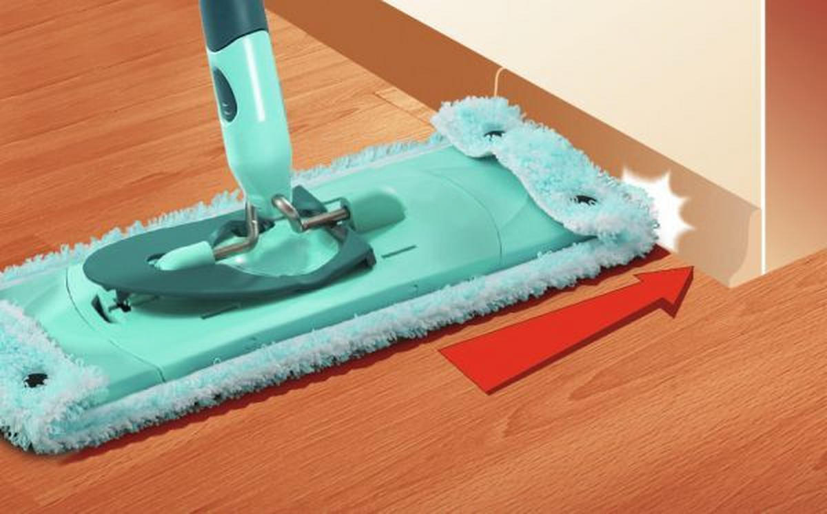 LAVETĂ PENTRU MOP - turcoaz, Basics, textil (14/3/29,5cm) - Leifheit