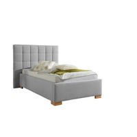 POLSTERBETT 100/200 cm,  in Grau,  - Naturfarben/Grau, MODERN, Holz/Textil (100/200cm) - Livetastic