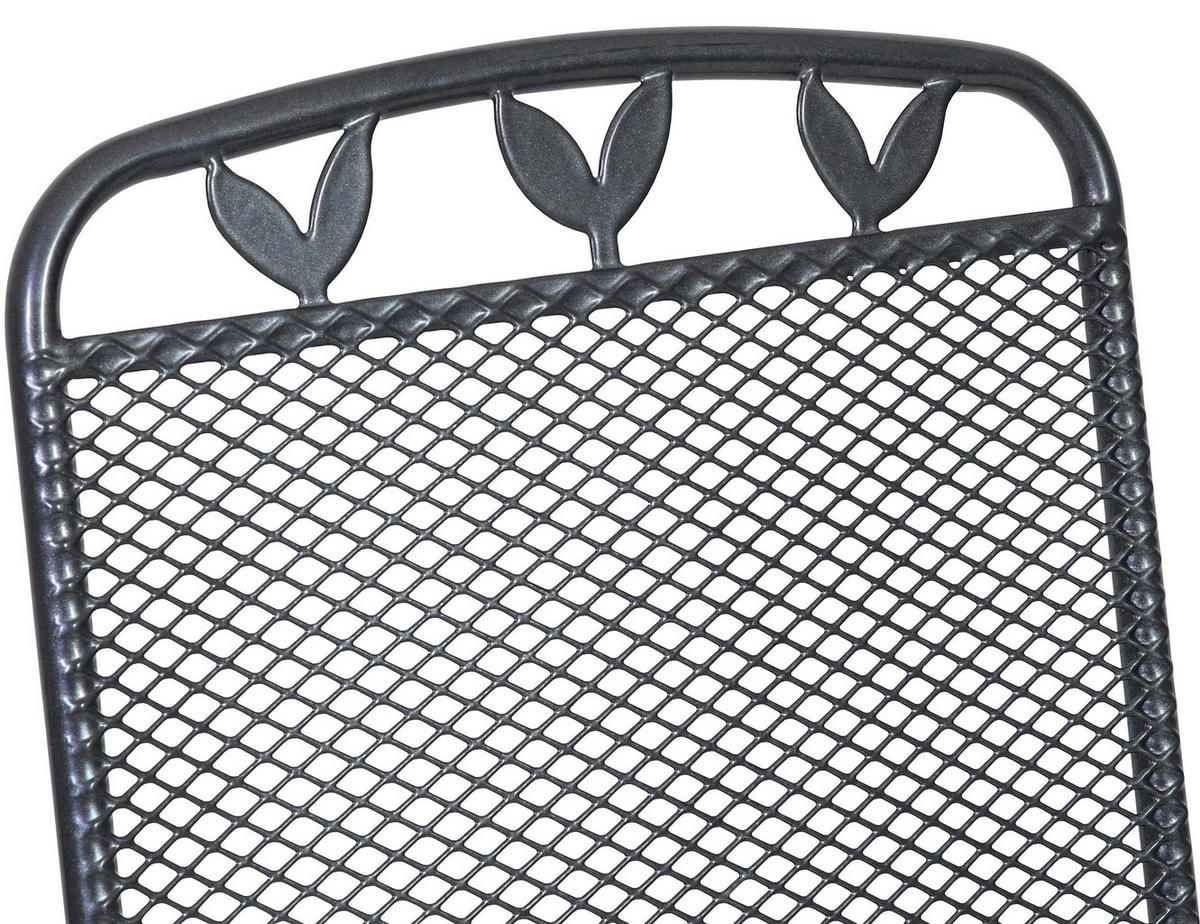 GARTENSTUHL Grau  - Grau, Basics, Metall (58/108/64cm) - Gardenson