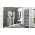 GARDEROBE 3-teilig  in 127/187/22 cm  - Grau, Design, Glas/Holzwerkstoff (127/187/22cm) - Xora