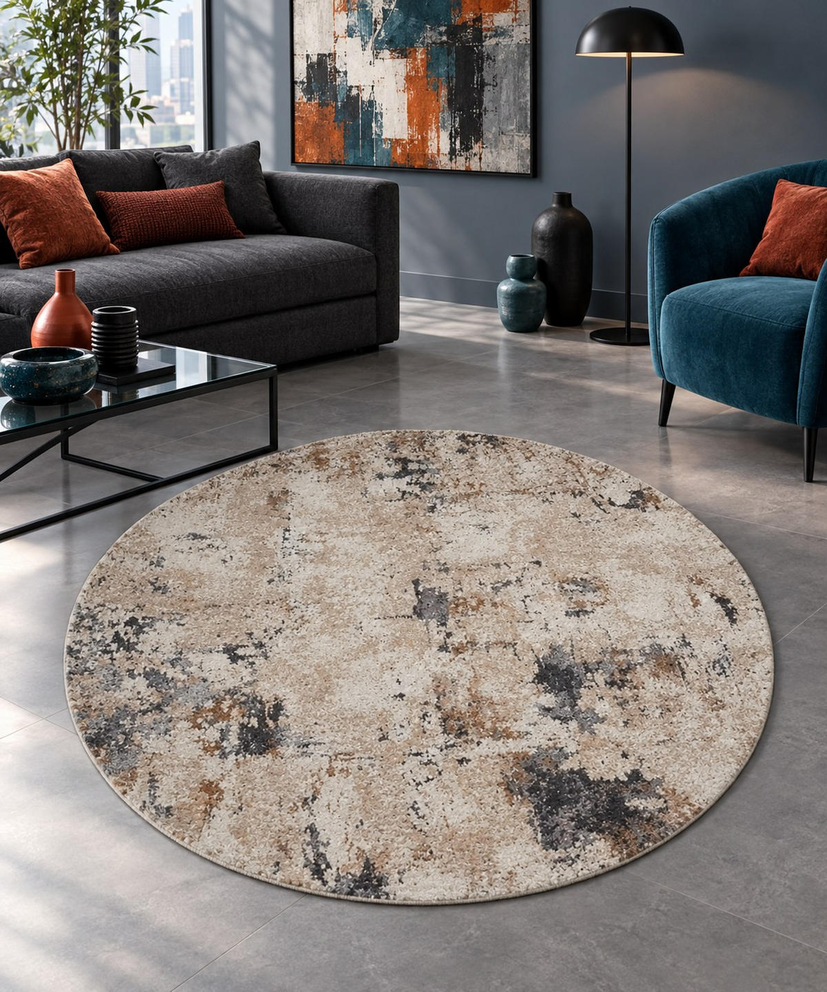 TKANA PREPROGA  Elegance      200 cm   tkano  siva, bež  - siva/bež, Design, tekstil (200cm) - Novel