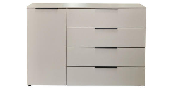 SIDEBOARD  136/93/42 cm 4 Schublade(n)  - Kaschmir/Schwarz, KONVENTIONELL, Holzwerkstoff/Kunststoff (136/93/42cm) - Xora