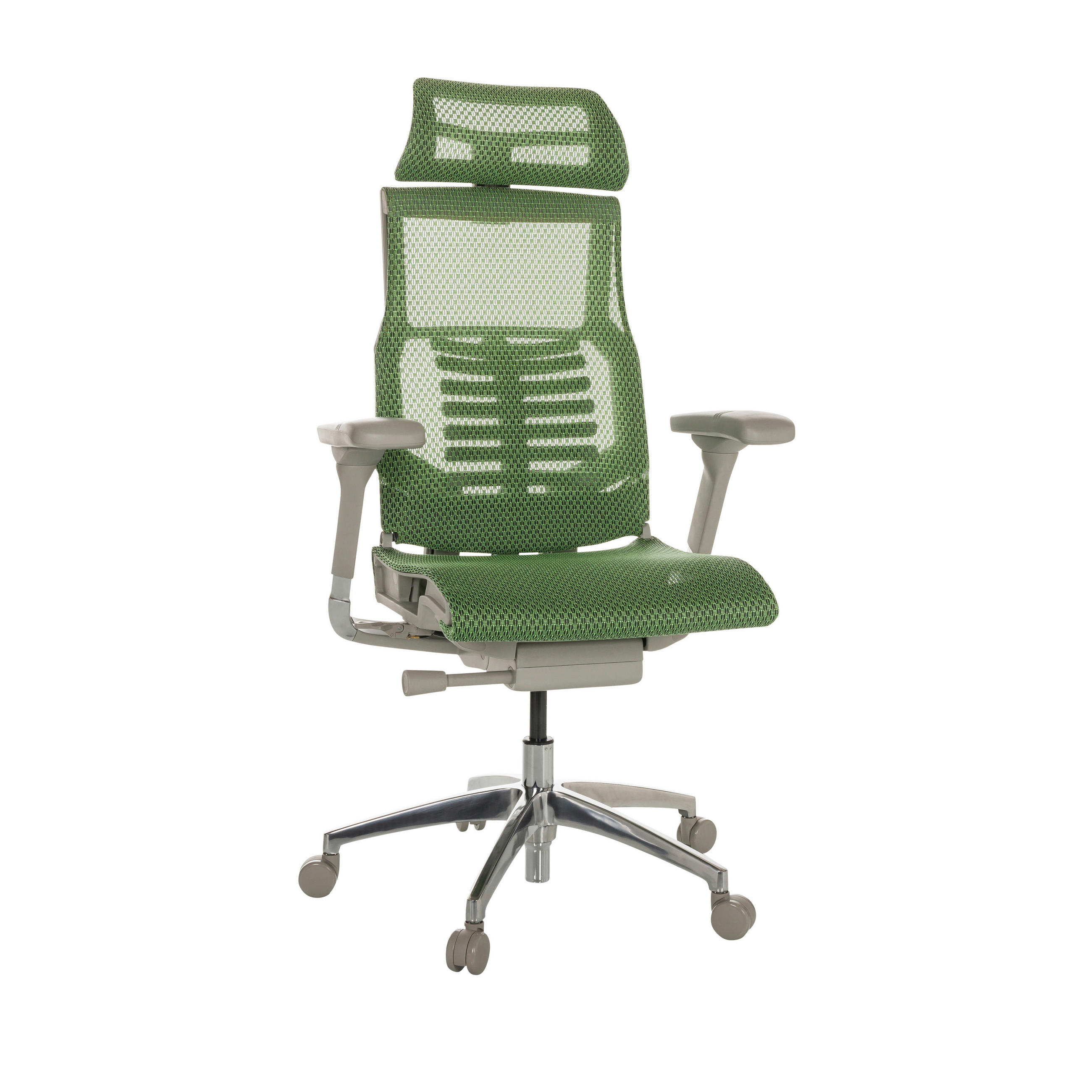 SNURRSTOL  i grön  - grön/aluminiumfärg, Basics, metall/textil (67/119-135/60cm) - MID.YOU