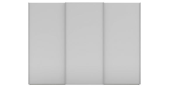 SCHWEBETÜRENSCHRANK 300/223/69 cm 3-türig Grau - Alufarben/Grau, KONVENTIONELL, Holzwerkstoff/Metall (300/223/69cm) - Novel