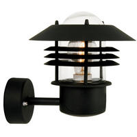 AUSSENWANDLEUCHTE Vejers 22/23 cm  - Schwarz, Design, Metall (22/23cm) - Nordlux
