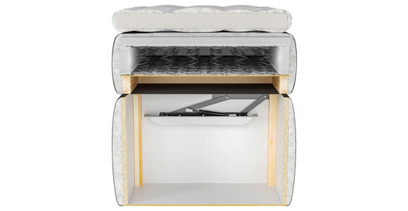 BOXBETT 180/200 cm in Dunkelgrau - Dunkelgrau, Design, Kunststoff/Textil (180/200cm) - Xora