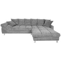 ECKSOFA Grau Webstoff  - Grau, Design, Textil/Metall (337/228cm) - Carryhome