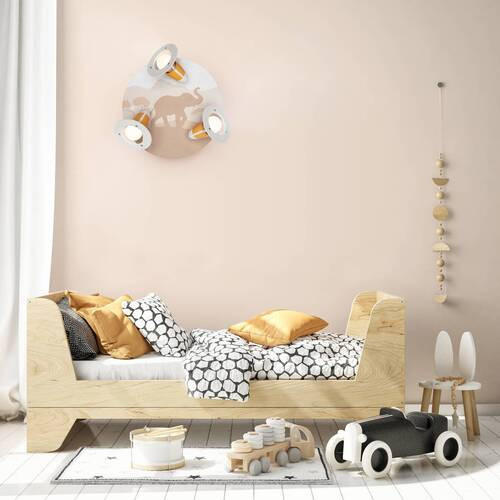 KINDERDECKENLEUCHTE Scandi Savanne 30/20 cm   - Orange, Basics, Holz (30/20cm)