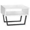 NACHTSCHRANK 50/41/36 cm Buche massiv  - Anthrazit/Weiß, Natur, Holz/Metall (50/41/36cm) - Hasena