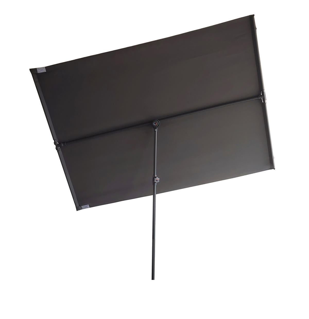 SONNENSCHIRM Anthrazit  - Anthrazit/Grau, MODERN, Kunststoff/Metall (130/200/182cm) - Gardenson