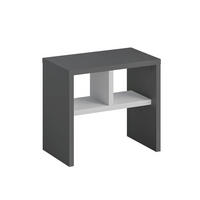 BEISTELLTISCH 50/29,5/45 cm Anthrazit, Weiß quadratisch  - Anthrazit/Weiß, Design, Holzwerkstoff (50/29,5/45cm) - Livetastic