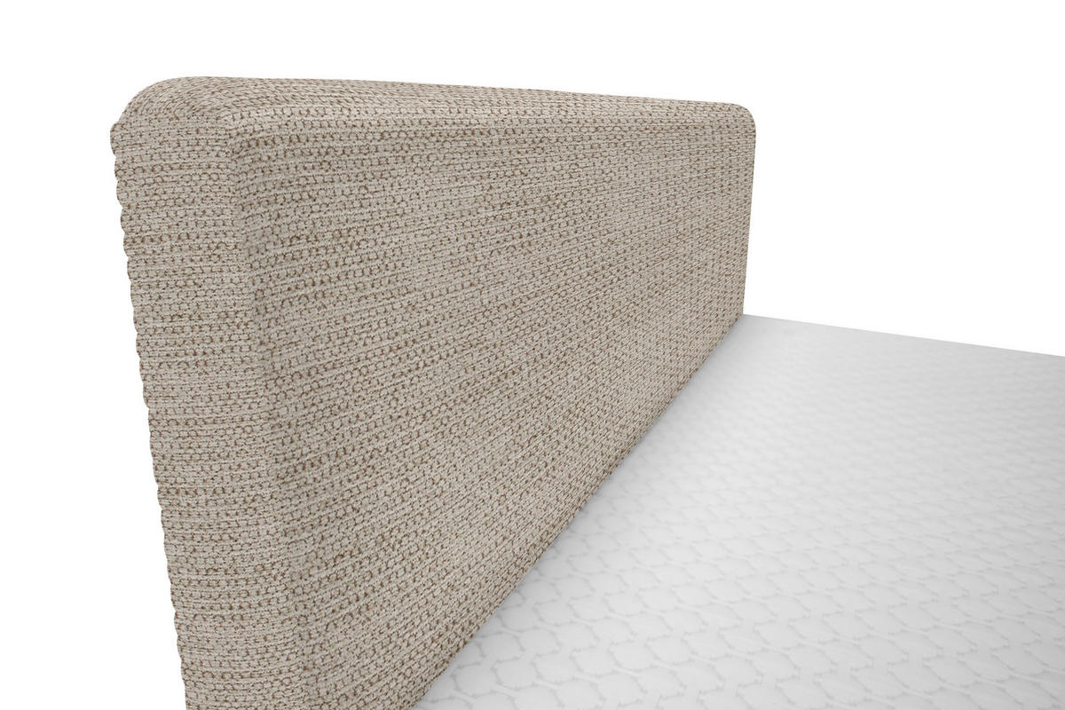 BOXBETT 180/200 cm  in Beige  - Beige/Schwarz, Design, Holz/Holzwerkstoff (180/200cm) - Xora