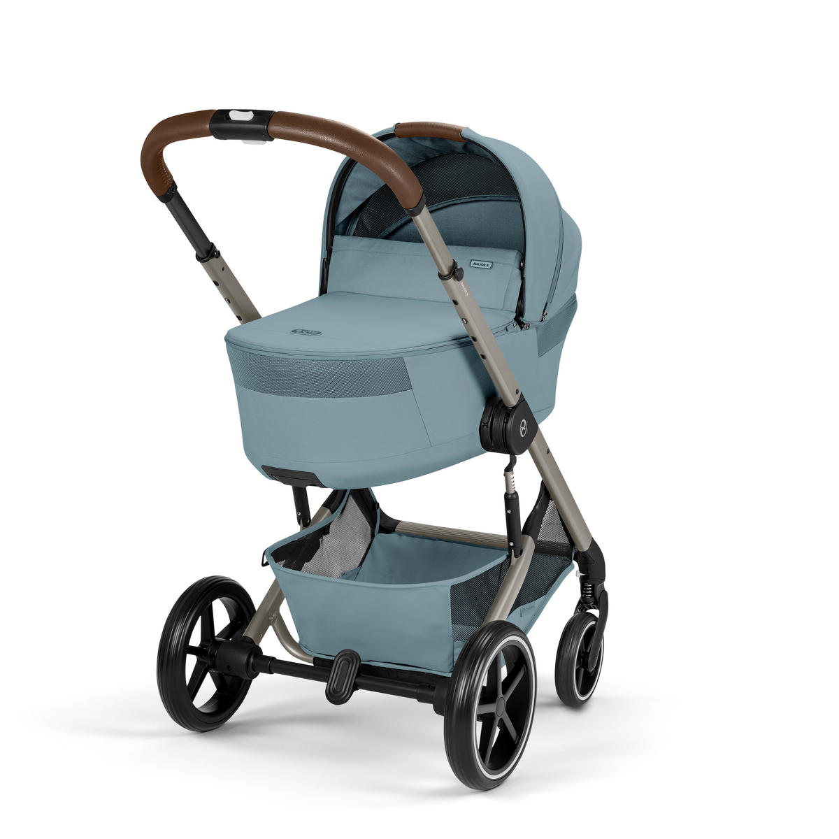KOMBINIRANA DJEČJA KOLICA  Balios S Lux TPE inkl. Fold-Carrycot  - svijetlo plava/taupe, Basics, tekstil/metal (87/60/108cm) - cybex GOLD
