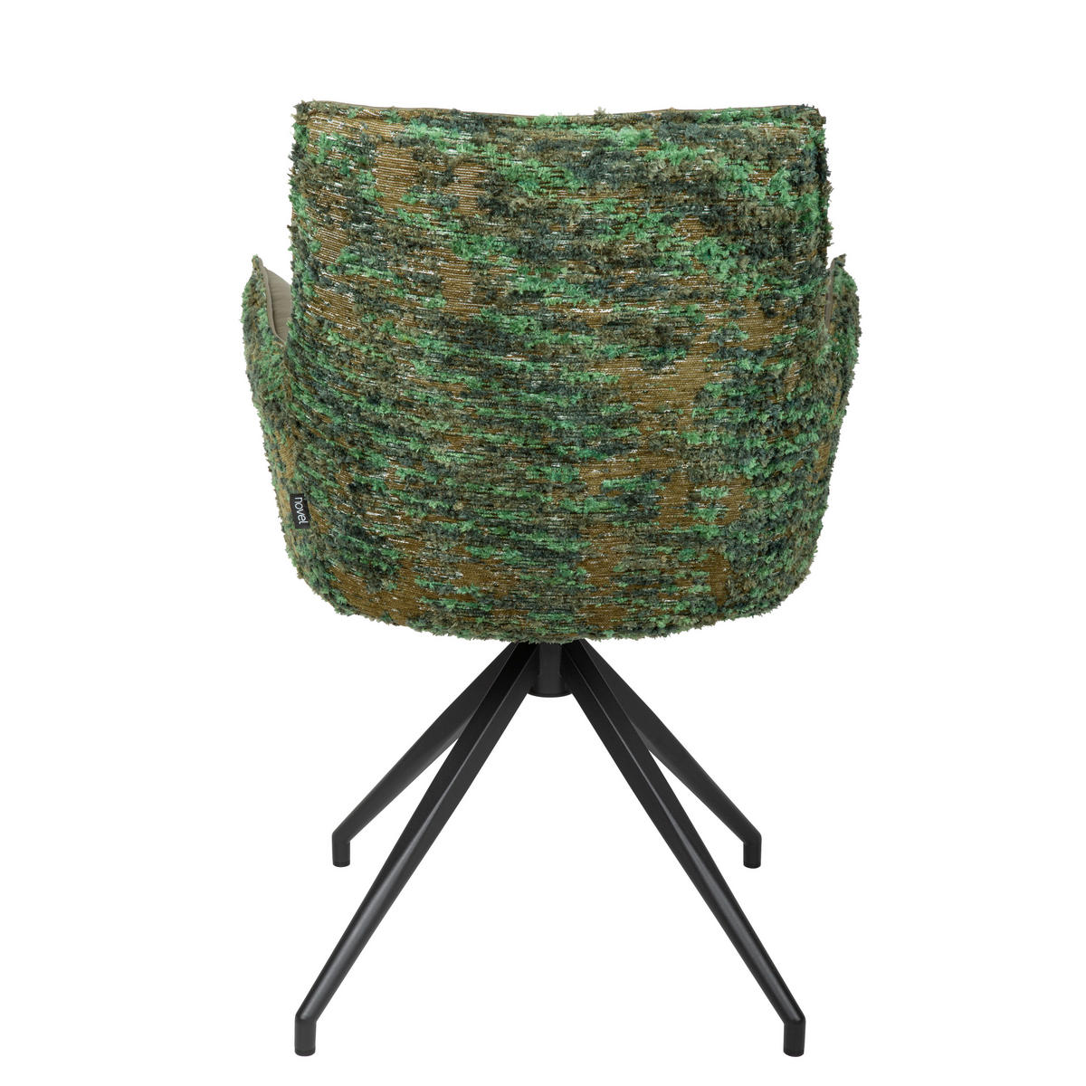 ŽIDLE S PODRUČKAMI, železo, žakár, mikrovlákno, zelená, černá - černá/zelená, Design, kov/textil (59/89,5/63cm) - Novel