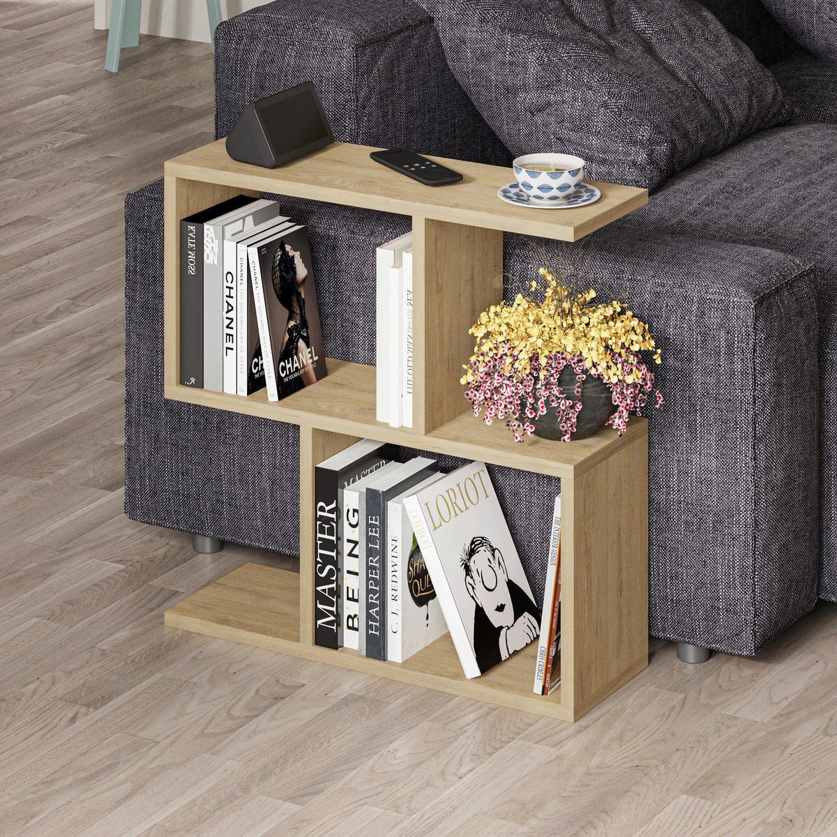 BEISTELLTISCH in Holzwerkstoff 60/20/60 cm  - Eichefarben, Design, Holzwerkstoff (60/20/60cm) - Livetastic